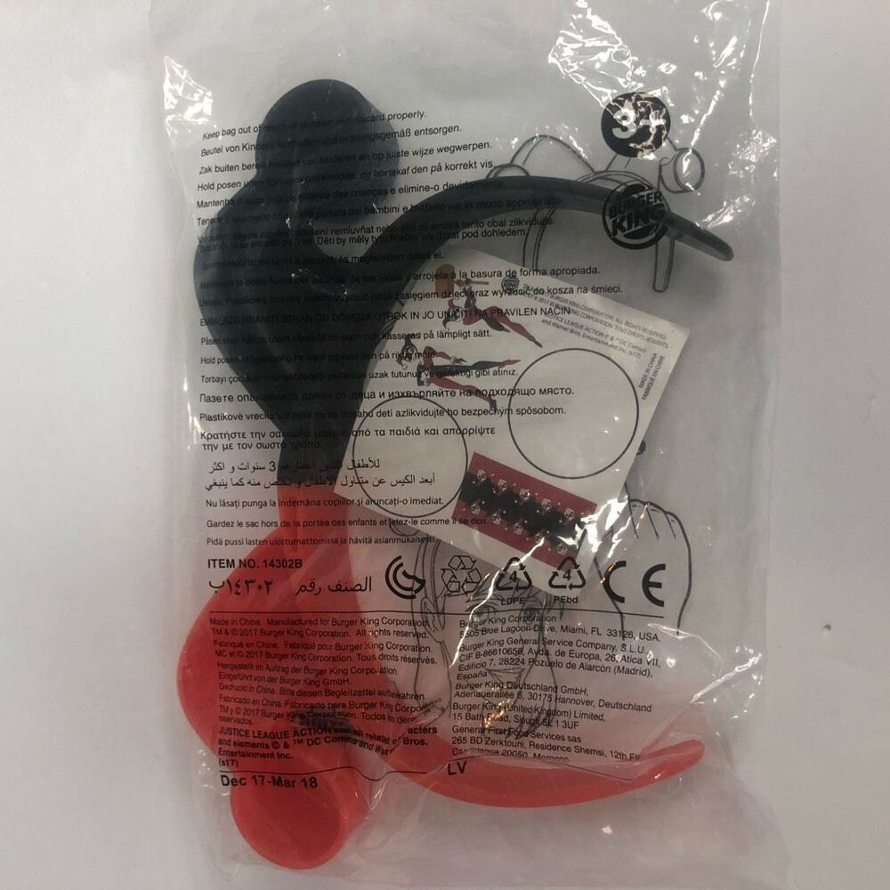 harley quinn head band toy burger king 2017‎ sealed justice league action
